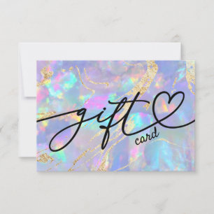 certificat cadeau en opale holographique faux