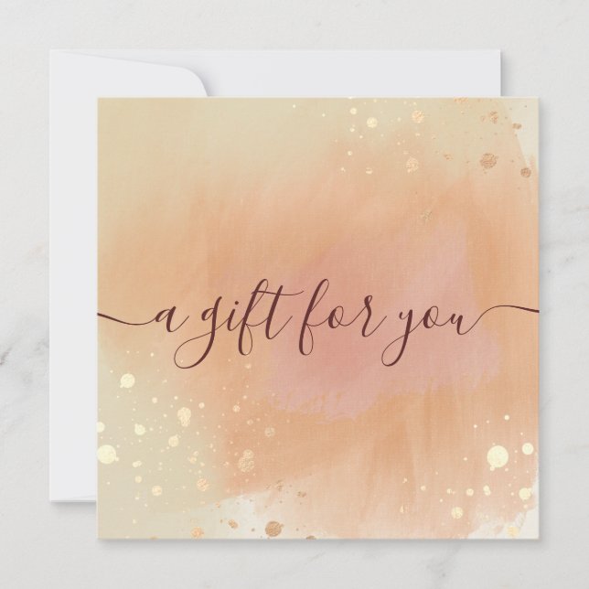 Certificat cadeau en terre cuite branchée (Devant)