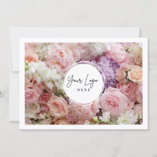 Certificat Cadeau Entreprise Logo Floral Moderne
