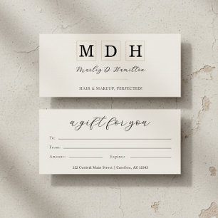 Certificat Cadeau Entreprise Modern Script