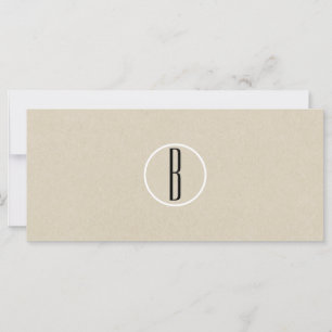Certificat Cadeau Entreprise Papier Kraft Brun Rus