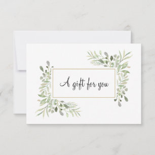 Certificat Cadeau Feuilles Élégantes de Printemps