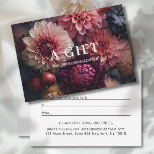 CERTIFICAT CADEAU FLEURS MODERNES POUR ENTREPRISE 
