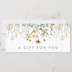 Certificat cadeau Fleurs pressées