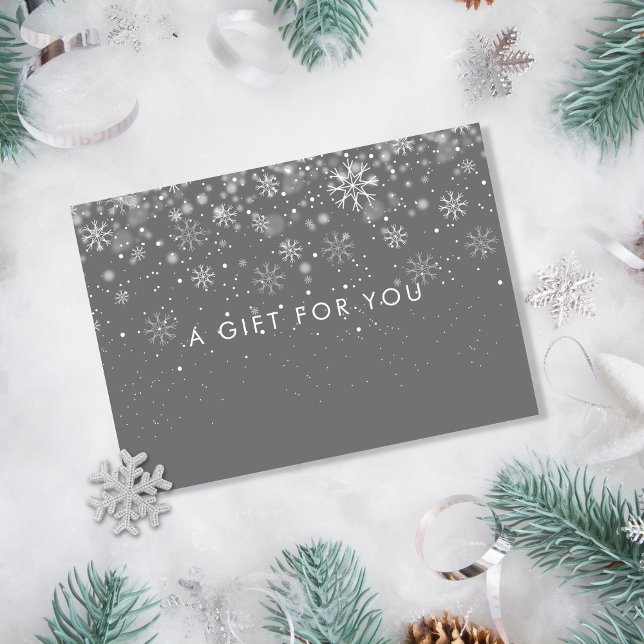 Certificat Cadeau Flocons de Neige pour les Fêtes  (Créateur téléchargé)