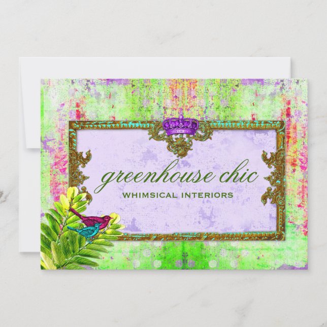 Certificat cadeau GC Greenhouse Chic Lime Purple (Devant)