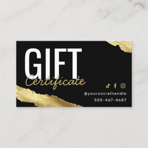 Certificat cadeau Gold