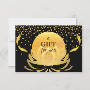 Certificat cadeau Gold Lotus Flower Yoga Healing