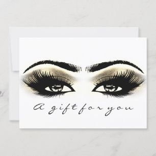 Certificat cadeau Gold White Lash Eyes maquillage