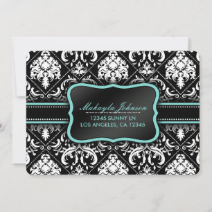 Certificat cadeau Gris Damas et Eggplant Purple