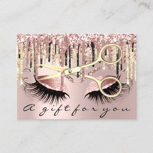 Certificat cadeau Hair Stylist Maquillage Ciseaux  (Devant)