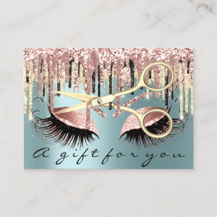 Certificat cadeau Hair Styliste Lashes Gold Ciseau