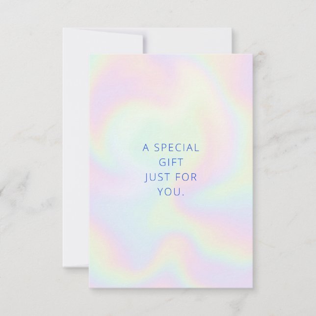 Certificat cadeau Iridescente (Devant)