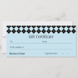 Certificat cadeau Jacquard bleu