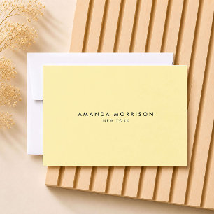 Certificat Cadeau Jaune Luxe Minimaliste Boutique