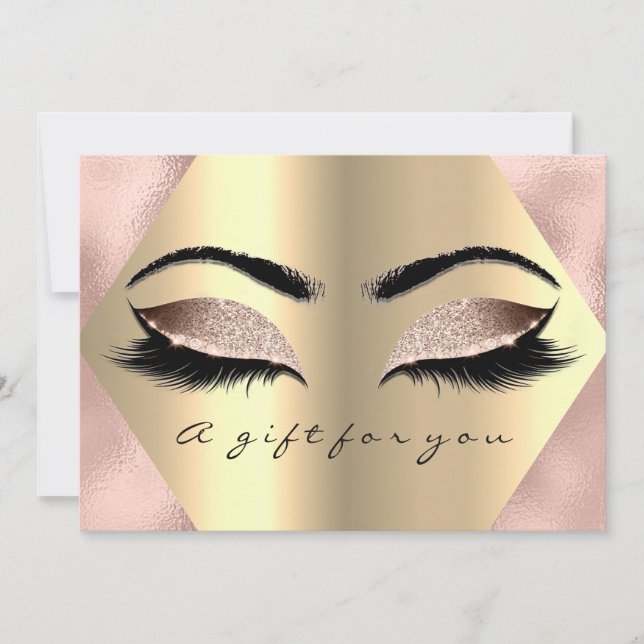 Certificat cadeau Lash Rose Metallic Maquillage de (Devant)