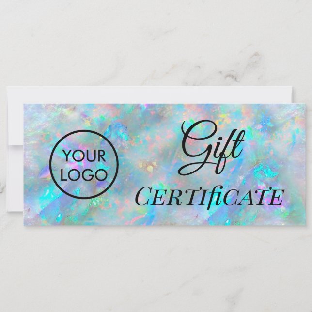 certificat cadeau logo opale (Devant)