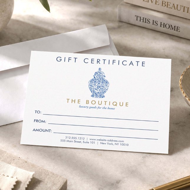 Certificat Cadeau Logo Poterie Jarre au Gingembre  (Créateur téléchargé)