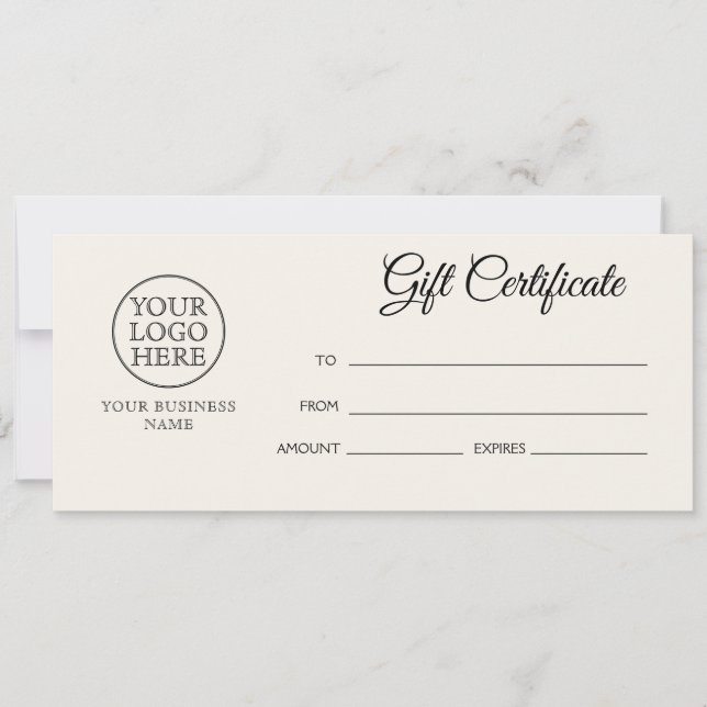 Certificat-cadeau Logo Vintage (Devant)