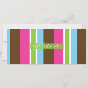 Certificat Cadeau Macarons Boulangerie Colorée Mig