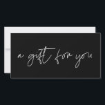 Certificat cadeau minimaliste moderne<br><div class="desc">Créez un certificat cadeau simple et élégant pour votre entreprise. Entièrement personnalisable avec votre nom d'entreprise et vos coordonnées,  et vos couleurs préférées pour le texte ou l'arrière - plan. Convient à tout domaine professionnel,  tel que coiffeur,  salon de beauté ou maquilleur.</div>