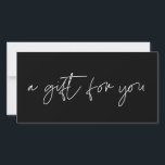 Certificat cadeau minimaliste moderne<br><div class="desc">Créez un certificat cadeau simple et élégant pour votre entreprise. Entièrement personnalisable avec votre nom d'entreprise et vos coordonnées,  et vos couleurs préférées pour le texte ou l'arrière - plan. Convient à tout domaine professionnel,  tel que coiffeur,  salon de beauté ou maquilleur.</div>