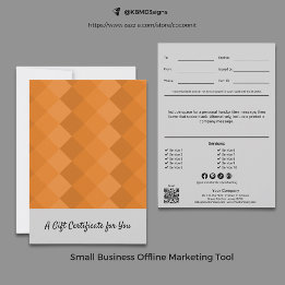 Certificat Cadeau Moderne Pour Toute Occasion