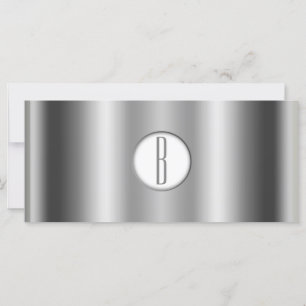 Certificat Cadeau Monogramme Argenté Blanc Brillan