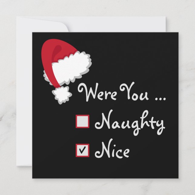 Certificat cadeau Naughty et Nice (Devant)