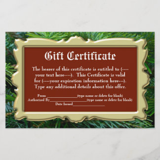Certificat cadeau Noël