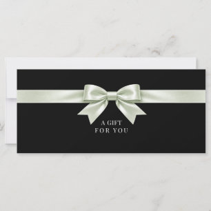 Certificat Cadeau Noir Élégant
