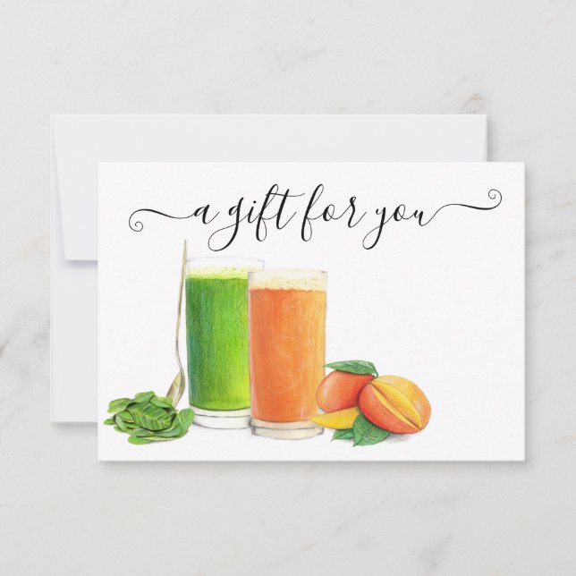Certificat cadeau Nutritionalist Smoothie (Devant)