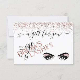 Certificat cadeau Oeil Brown Lashes Rose Or