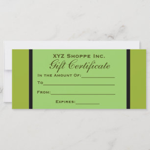 Certificat cadeau Olive Green
