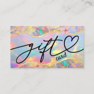 certificat cadeau opale coloré
