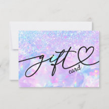certificat cadeau opale paillettes faux