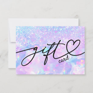 certificat cadeau opale paillettes faux