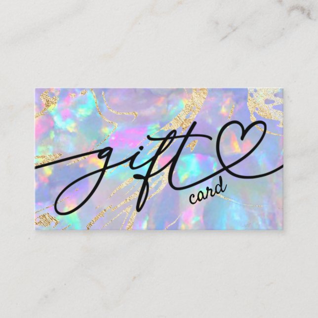 certificat cadeau opale violet (Devant)