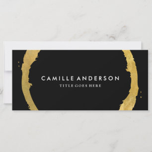 Certificat cadeau Or et Noir moderne et élégant