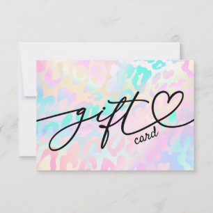certificat cadeau peau d'animal pastel