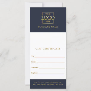 Certificat Cadeau Personnalisé Entreprise Moderne