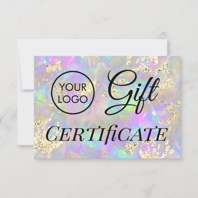 certificat cadeau pierre opale logo (Devant)