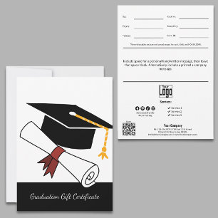 Certificat cadeau pour la petite entreprise