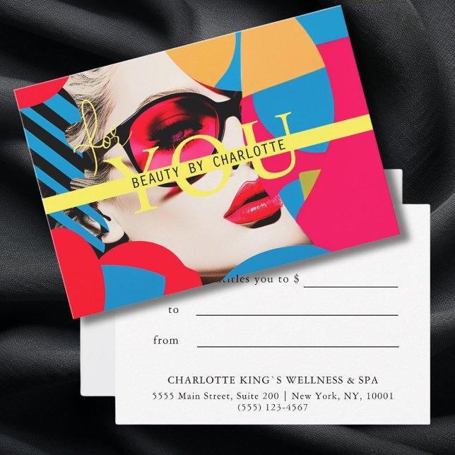 CERTIFICAT CADEAU| pour vous (GIFT CERTIFICATE| for you, business, beauty,salon)