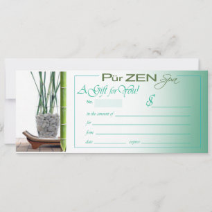 Certificat cadeau Pur Zen (aqua)
