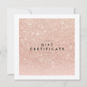 Certificat cadeau rose Gold Chic Salon