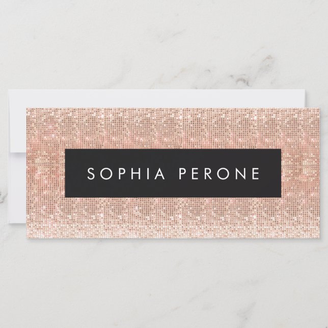 Certificat cadeau rose Gold Salon Sequin (Devant)