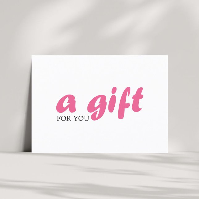 Certificat Cadeau Simple Élégant Beauté Rose (Créateur téléchargé)