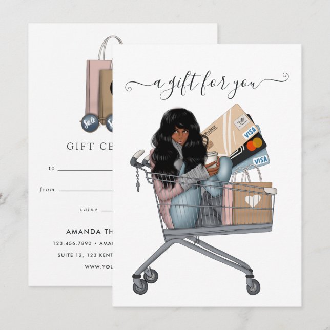 Certificat cadeau Thanksgiving (Devant / Derrière)