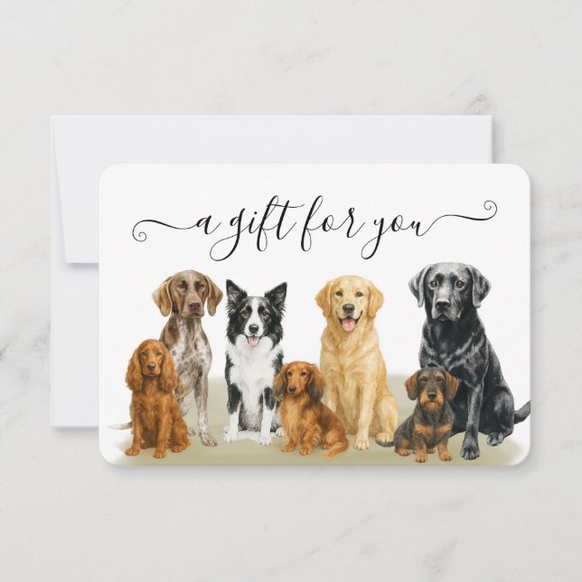 Certificat Cadeau Toilettage de Chien Vétérinaire  (Devant)